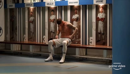 El futbolista Sergio Ramos en un fotograma de la serie documental de Amazon.