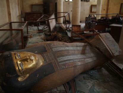 El Museo de Malawi, en Egipto, fue saqueado en 2013.