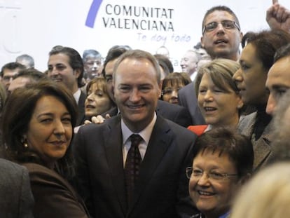 Alberto Fabra, durante el D&iacute;a de la Comunitat Valenciana en Fitur.