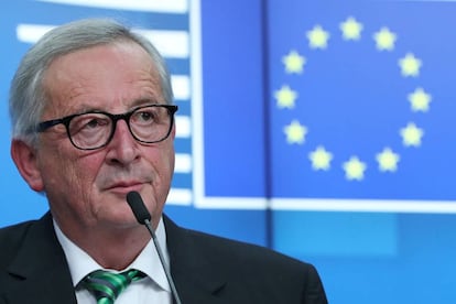 El presidente de la Comisión Europea, Jean-Claude Juncker, este viernes en Bruselas.
