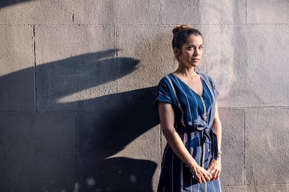 La productora María Zamora, en el Barrio de Las Letras, en Madrid.