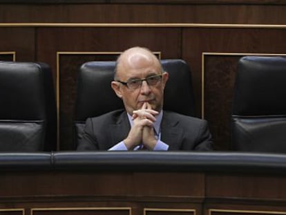 Crist&oacute;bal Montoro, en el Congreso de los Diputados