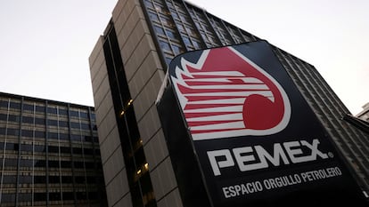 La sede de Pemex en Ciudad de México, en febrero de 2022.