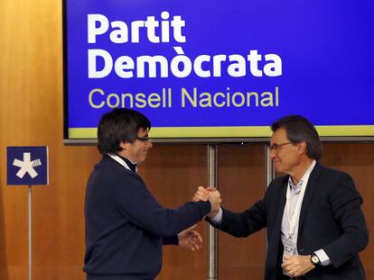 Carles Puigdemont i Artur Mas.