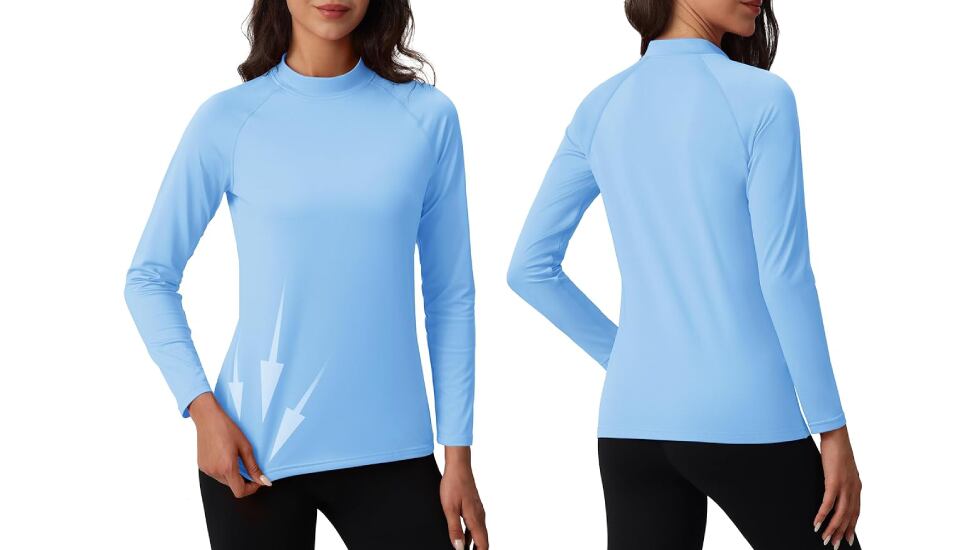 Camiseta térmica de manga larga con forro polar disponible en varios colores.