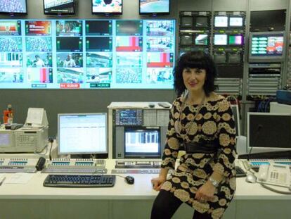 Maite Iturbe, directora general de EiTB, en la sede del ente en Bilbao.