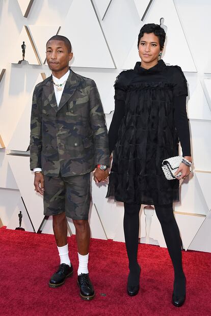 El cantante Pharrell Williams y su mujer, Helen Lasichanh.