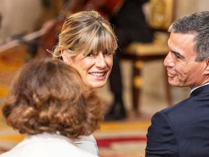 Begoña Gómez y Pedro Sánchez, en un acto celebrado el pasado junio.