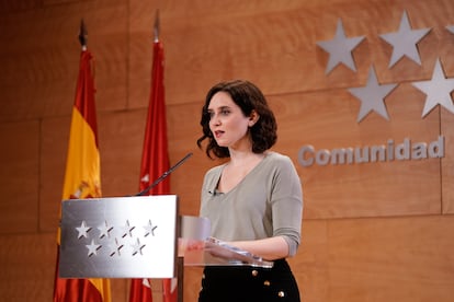 La presidenta de la Comunidad de Madrid, Isabel Díaz Ayuso.