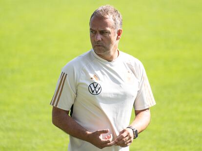 Hansi Flick, en septiembre del año pasado, como entrenador de la selección de Alemania.