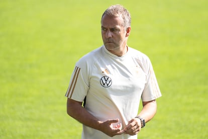 Hansi Flick, en septiembre del año pasado, como entrenador de la selección de Alemania.