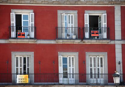 Apartamentos en alquiler en la Plaza Mayor, en Madrid.