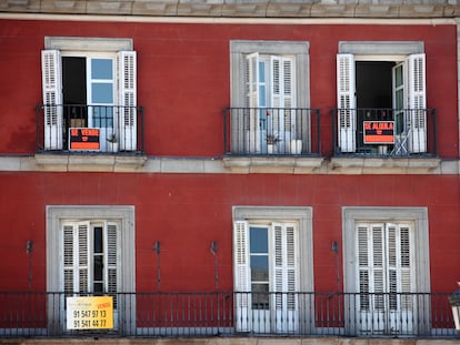 Apartamentos en alquiler en la Plaza Mayor, en Madrid.