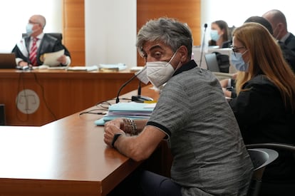 Vicente Paradís, durante una sesión del juicio por homicidio en la Audiencia Provincial de Castellón, el 21 de julio.