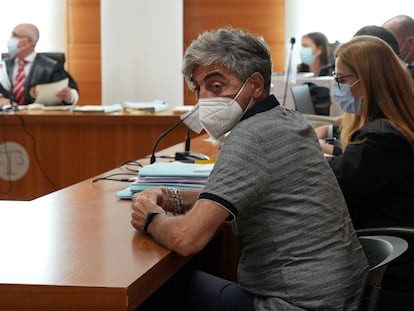 Vicente Paradís, durante una sesión del juicio por homicidio en la Audiencia Provincial de Castellón, el 21 de julio.