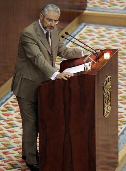 Fausto Fernández, durante una intervención en la Asamblea.