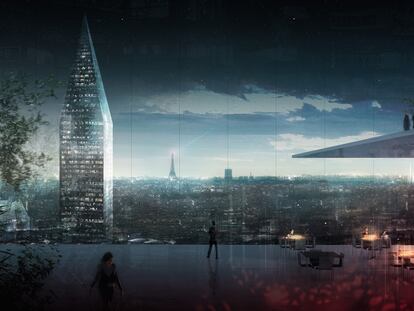 Propuesta arquitectónica de Jean Nouvel para París-Gennevilliers (Francia).