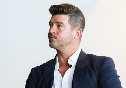 Robin Thicke en un evento en Los Ángeles en 2019.