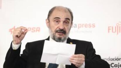 El presidente del Gobierno de Aragón, Francisco Javier Lambán.