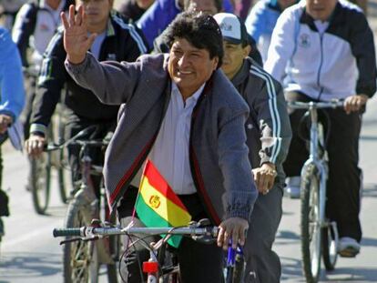 Evo Morales el domingo pasado en Cochabamba