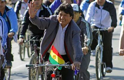 Evo Morales el domingo pasado en Cochabamba