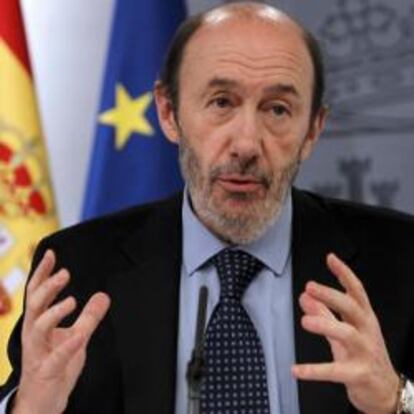 El vicepresidente primero del Gobierno, Alfredo Pérez Rubalcaba