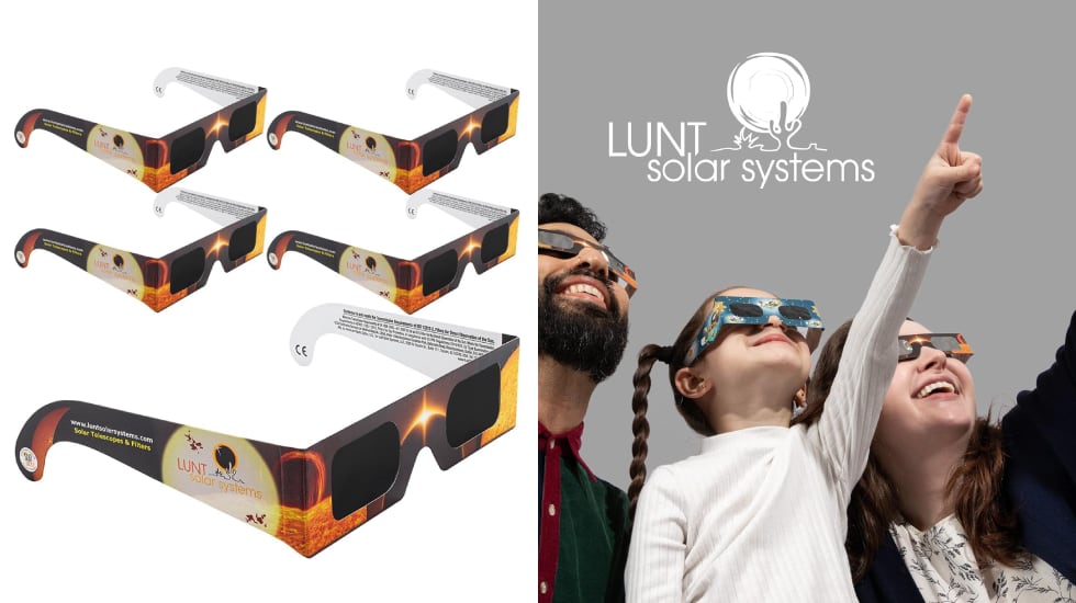 Estas gafas solares para ver eclipses pueden utilizarlas también los niños.