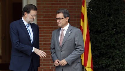 Rajoy y Mas en septiembre de 2012.