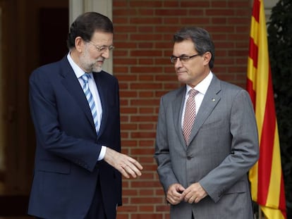 Rajoy y Mas en septiembre de 2012.