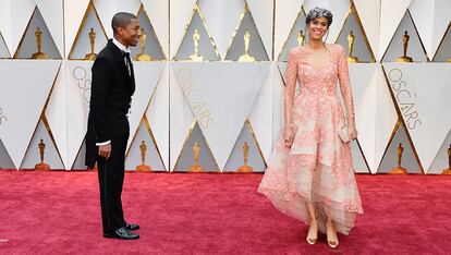 Pharrell Williams y Mimi Valdes.