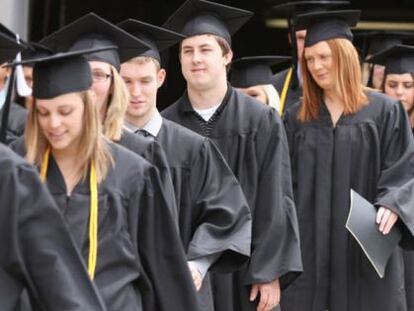 La mayor&iacute;a de estudiantes universitarios en EE UU est&aacute;n endeudados al graduarse. 