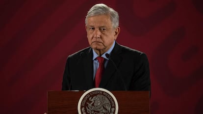El presidente de México, Andrés Manuel López Obrador, en México DF. 