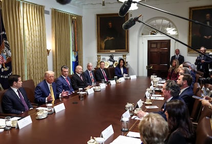 Reunión del gabinete de Trump, este martes en la Casa Blanca.
