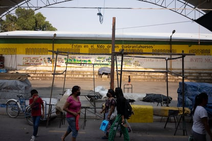 Espacio público donde se realizan las asambleas de la comunidad de Xoxocotla, Morelos.