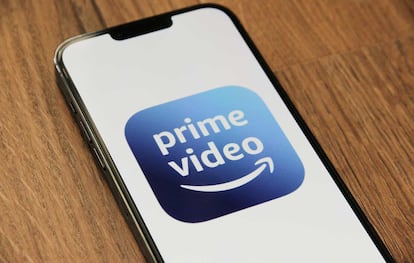 Logo de Prime Video en un teléfono