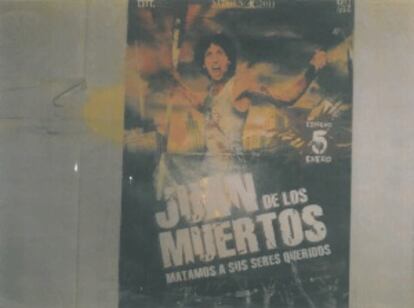 Cartel que encontró en su trabajo una de las testigos.