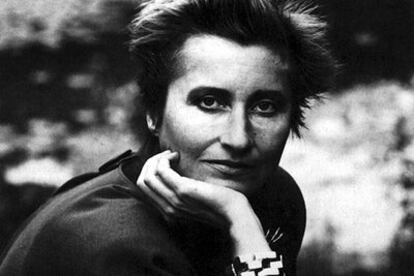 Elfriede Jelinek, a finales de los ochenta.