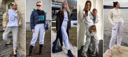 El chándal de gris, nueva prenda favorita de las 'fashionistas de pro'.