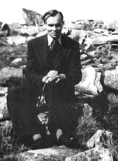 Ksawery Pruszynski, en los Pirineos, cerca de San Juan de Luz, en marzo o abril de 1937.