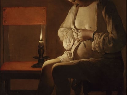 &#039;Mujer espulg&aacute;ndose&#039;, de Georges de La Tour.