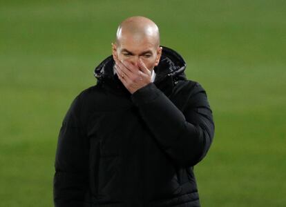 Zidane, el pasado 23 de diciembre en el Di Stéfano.