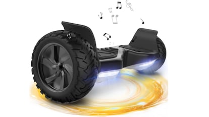 Este otro modelo de 'hoverboard' resulta ideal para subir pendientes levemente inclinadas.