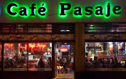 Café Pasaje, en el centro histórico de Bogotá.