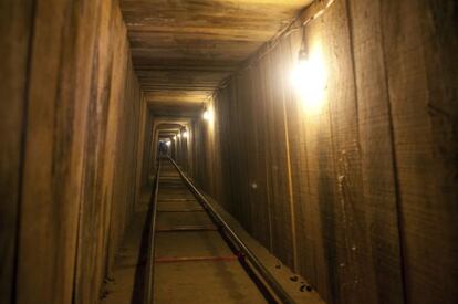 T&uacute;nel de 600 metros bajo la frontera de Tijuana.