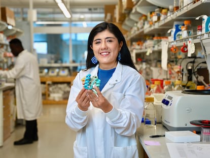 The biochemist Susana Vázquez at the University of Washington Institute for Protein Design.