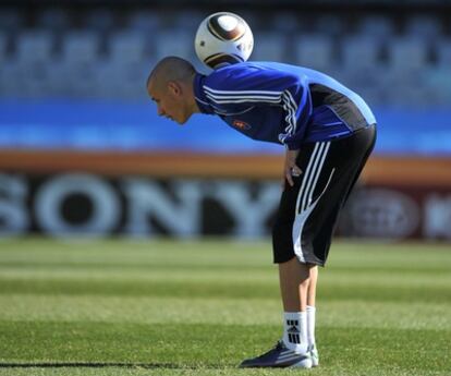 Vladimir Weiss durante un entrenamiento en Sudáfrica.