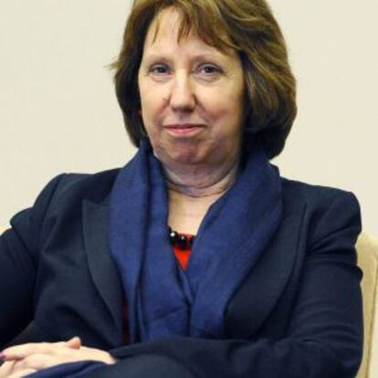 La alta representante de Asuntos Exteriores de la UE, Catherine Ashton, el miércoles en Ginebra.