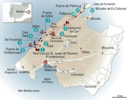 Mapa de Mallorca