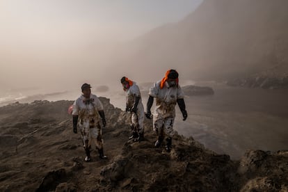 trabajadores derrame petrolero Perú