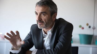 Enrique Sánchez, presidente de Adecco España, durante la entrevista.